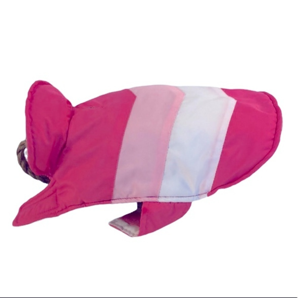 Pink & White Ski Vest for Small Dogs, Fall, Winter, Jacket, Coat, Vintag…​​